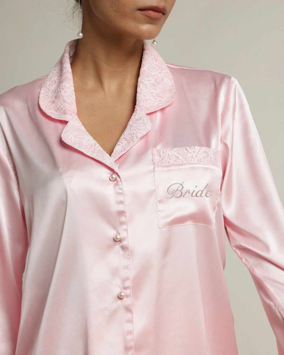 Bridal Satin Relaxed Pyjama Set