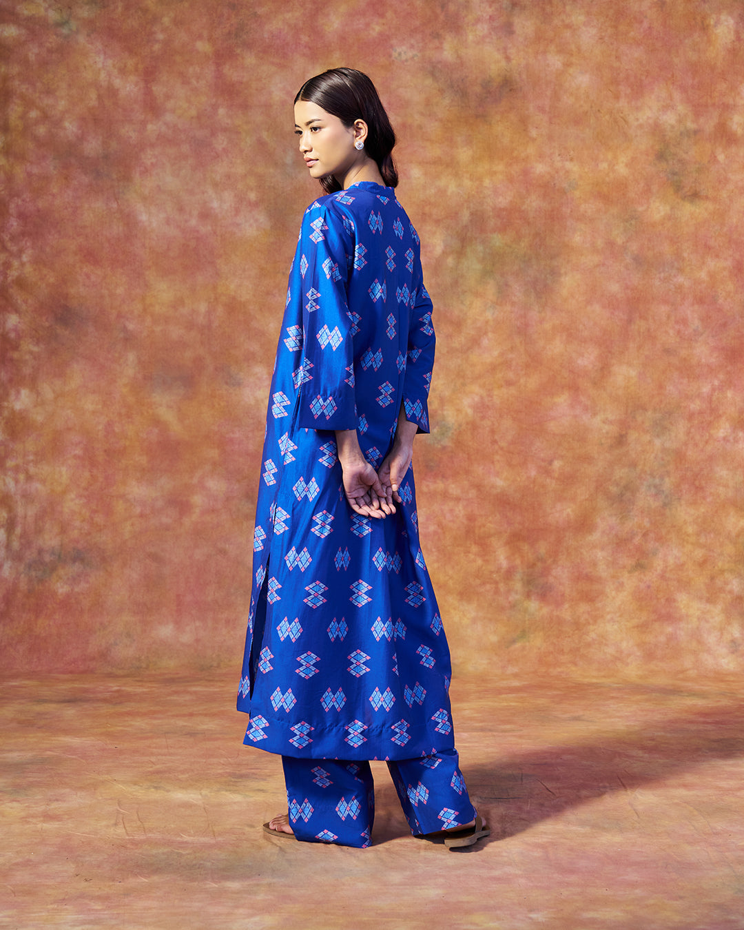 Ziya Set <br> Women's Long Tunic Set with Straight Pants