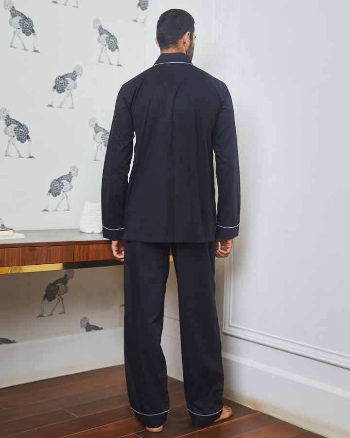 Everyday Set<br>Men's Cotton Notch Collar Pajama Set