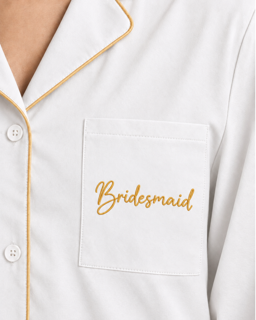 Bride Tribe Siesta Embroidered - Everyday Set <br> Women Cotton Notched Pajama Set
