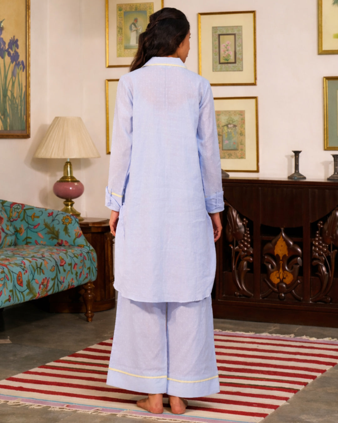 Sea Mist Embroidered Co-ord Set