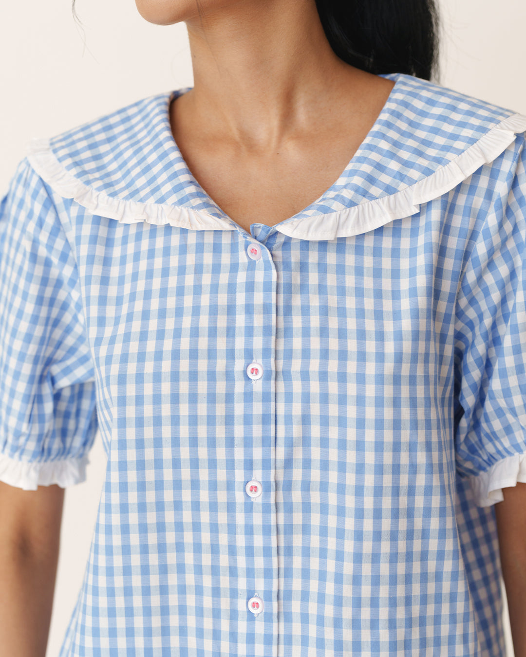 Daybreak - Picnic Set <br> Women’s Cotton Gingham Shorts Set