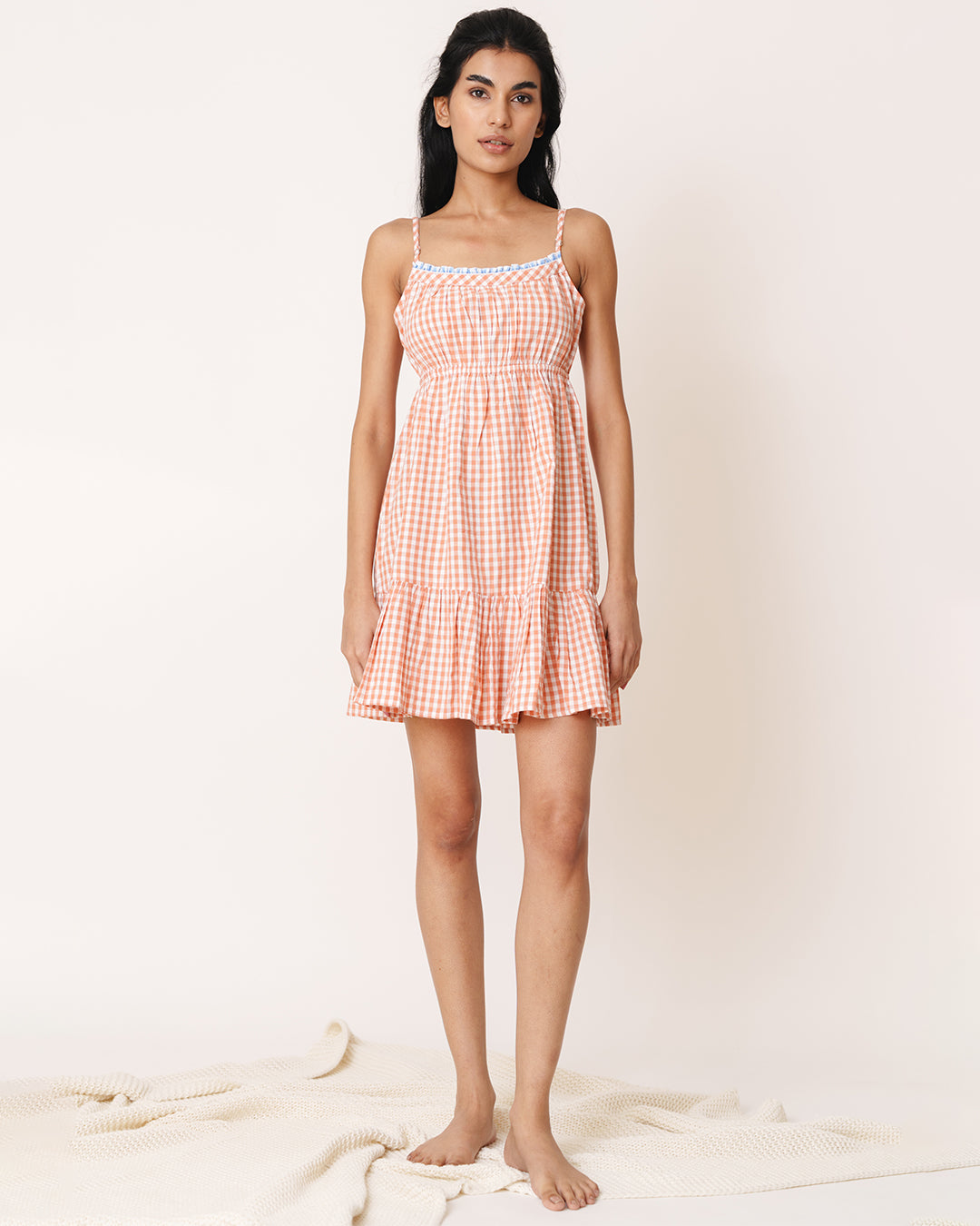 Amber - Sway Sleep Dress <br> Women’s Cotton Gingham Sleep Dress
