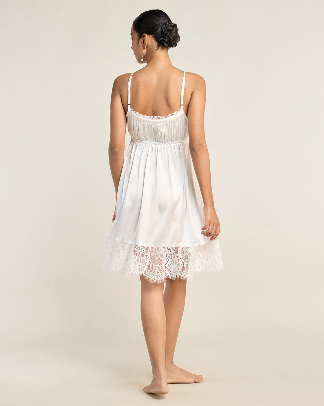 Pearl Satin Mini Camisole Dress