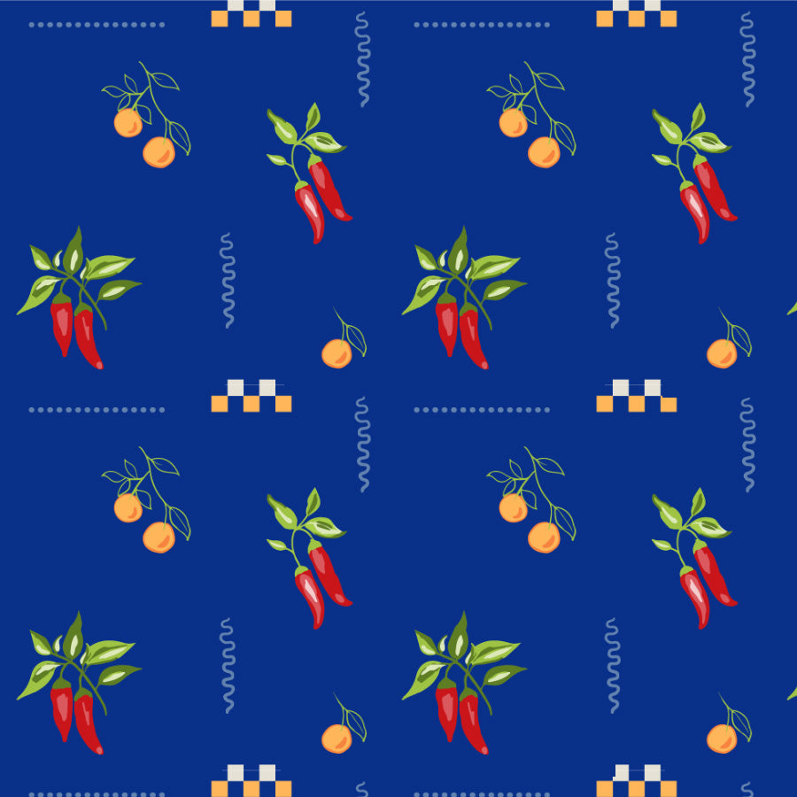 Spice Trail Cotton Notched Collar Pyjama Set