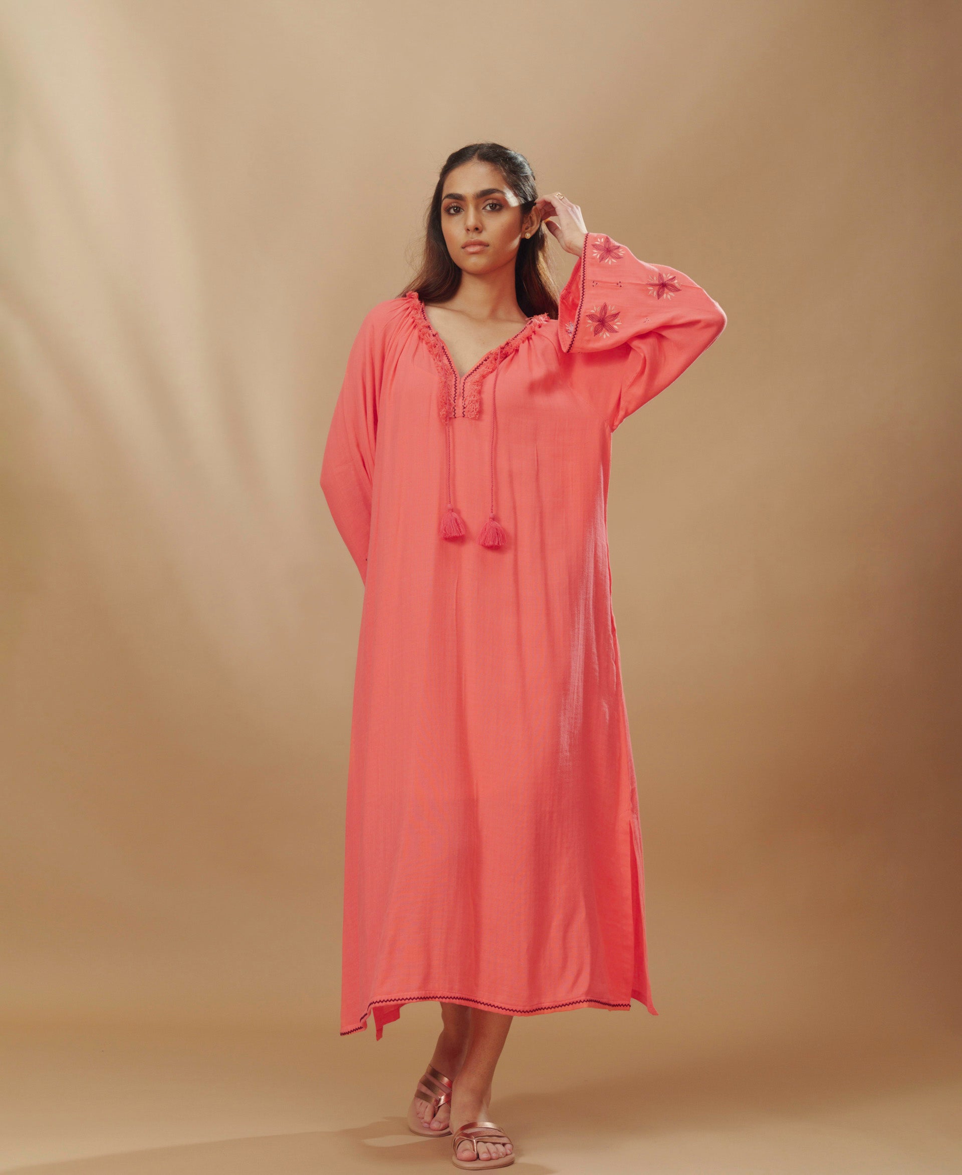 Ardena - Embroidered Kaftan Dress