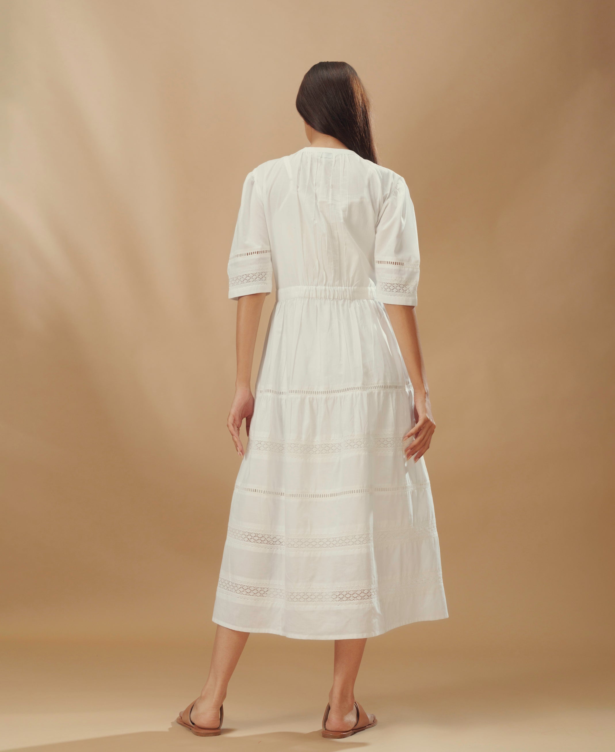 Aurela - Tiered Lace Dress