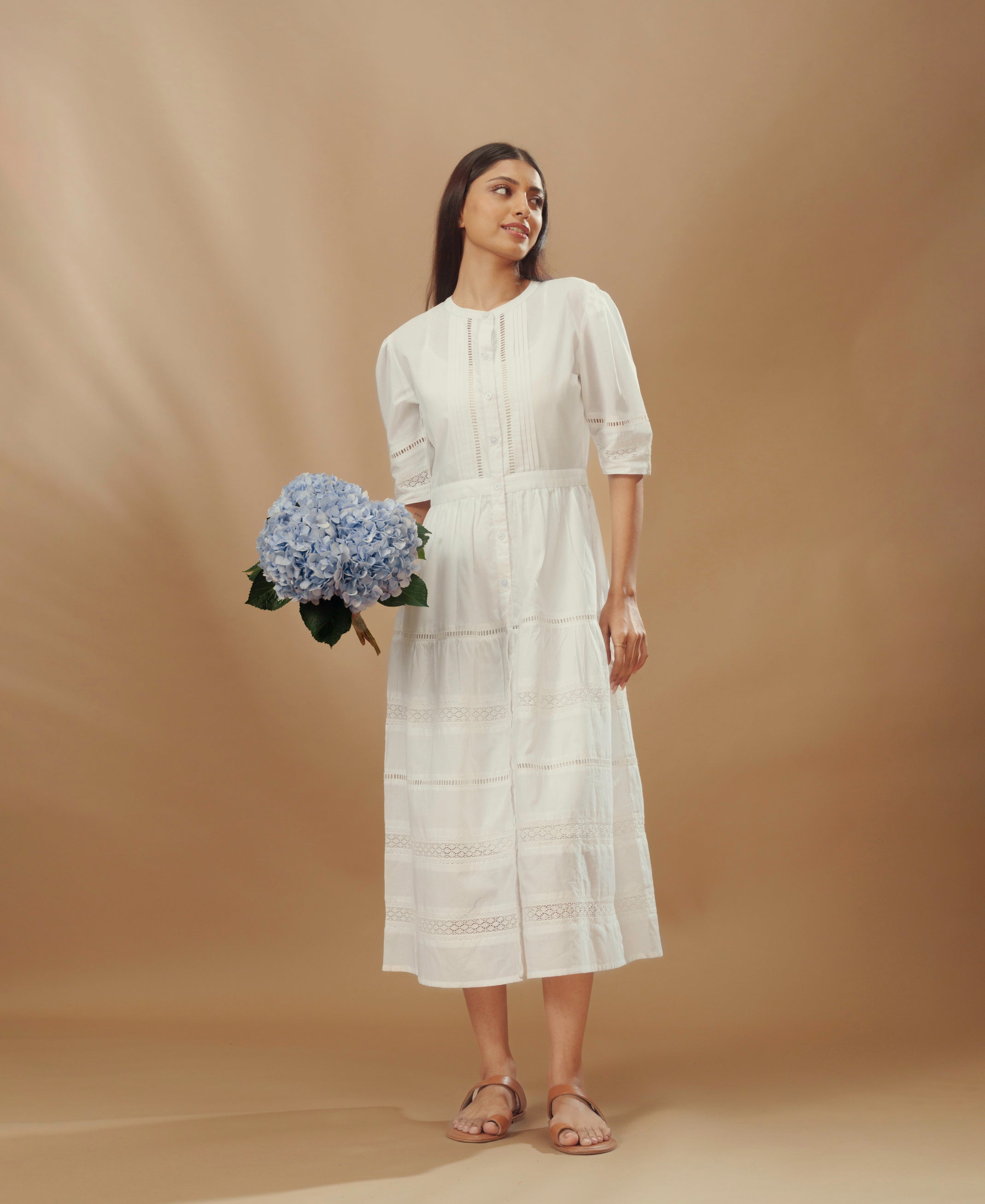 Aurela - Tiered Lace Dress