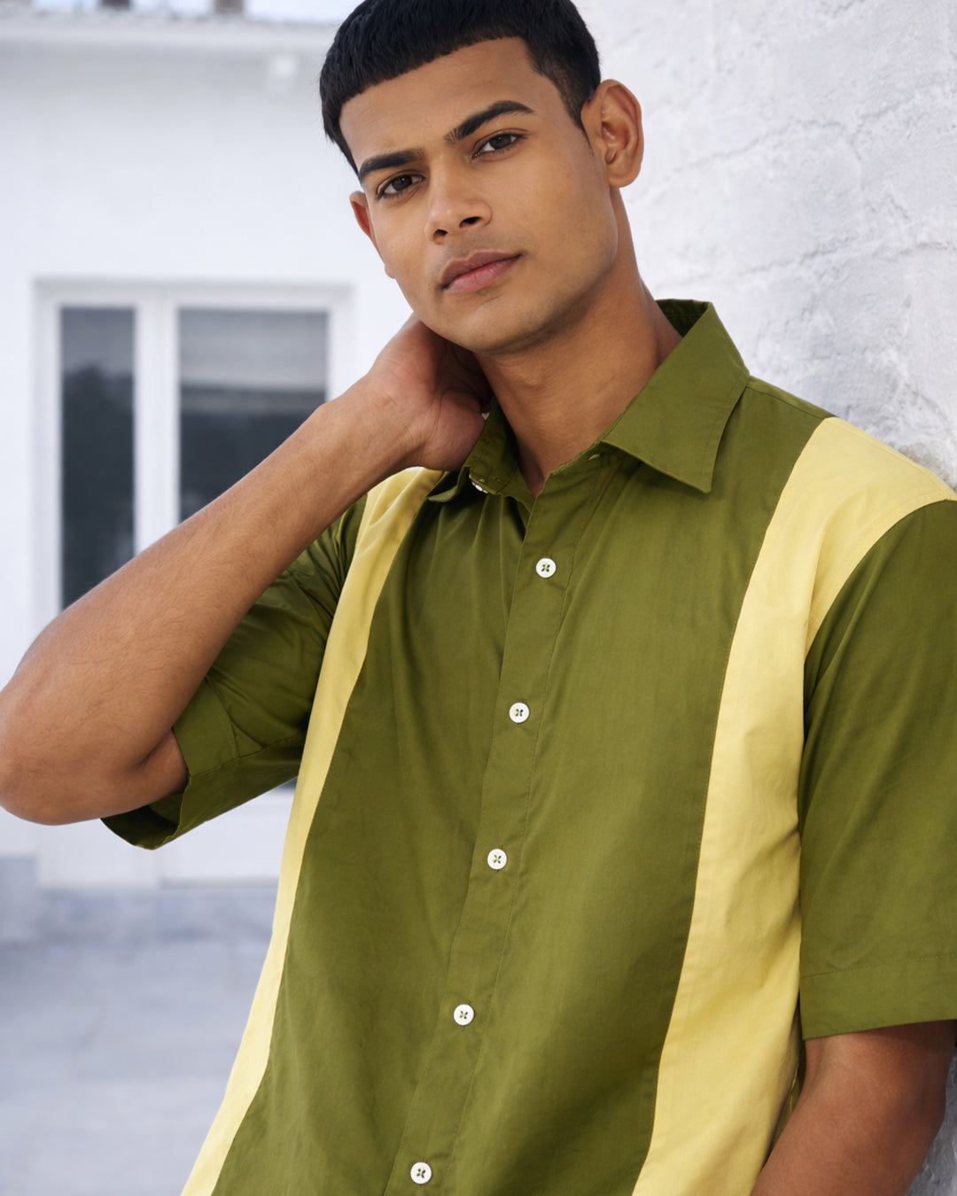 Citrus Olive - Everyday Easy Set <br> Men's Cotton Shorts Set