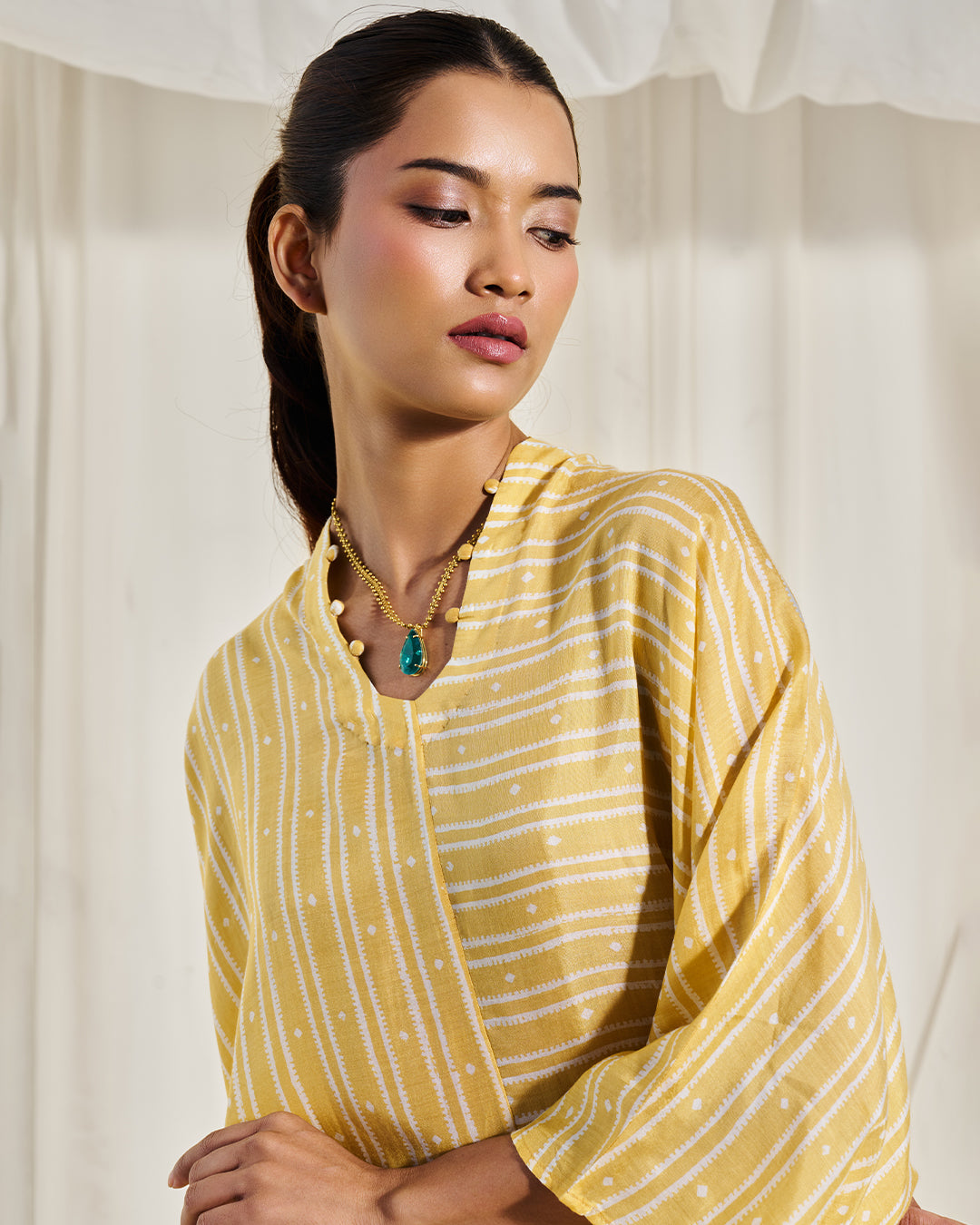 Golden Weave - Sway Set <br> Women's Striped Tunic Set