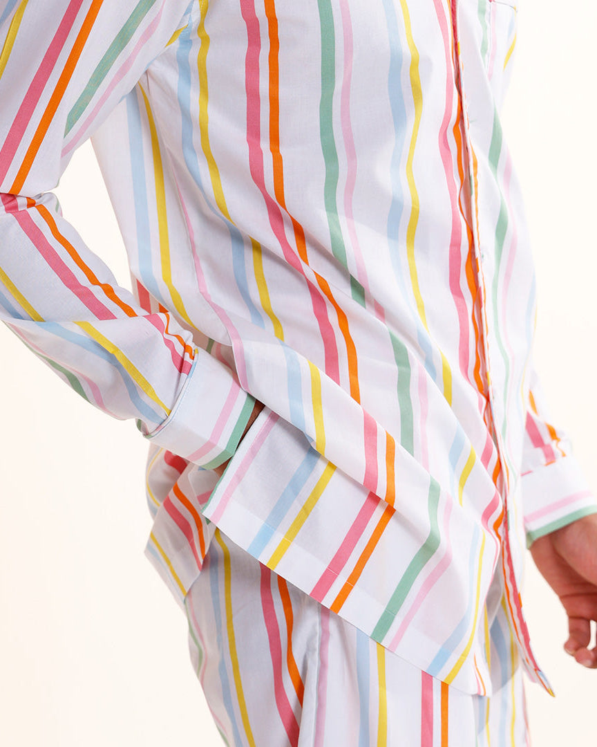 Rainbow Rope - Everyday Set<br>Men's Cotton Notch Collar Pajama Set