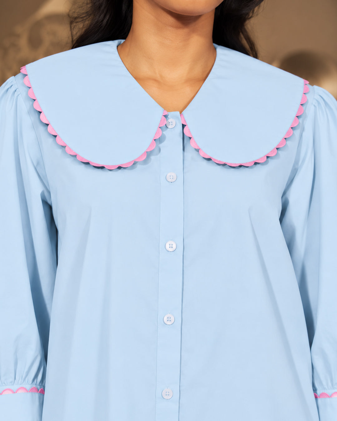 Keepsake Set <br> Women's Peter-Pan Cotton Pajama Set