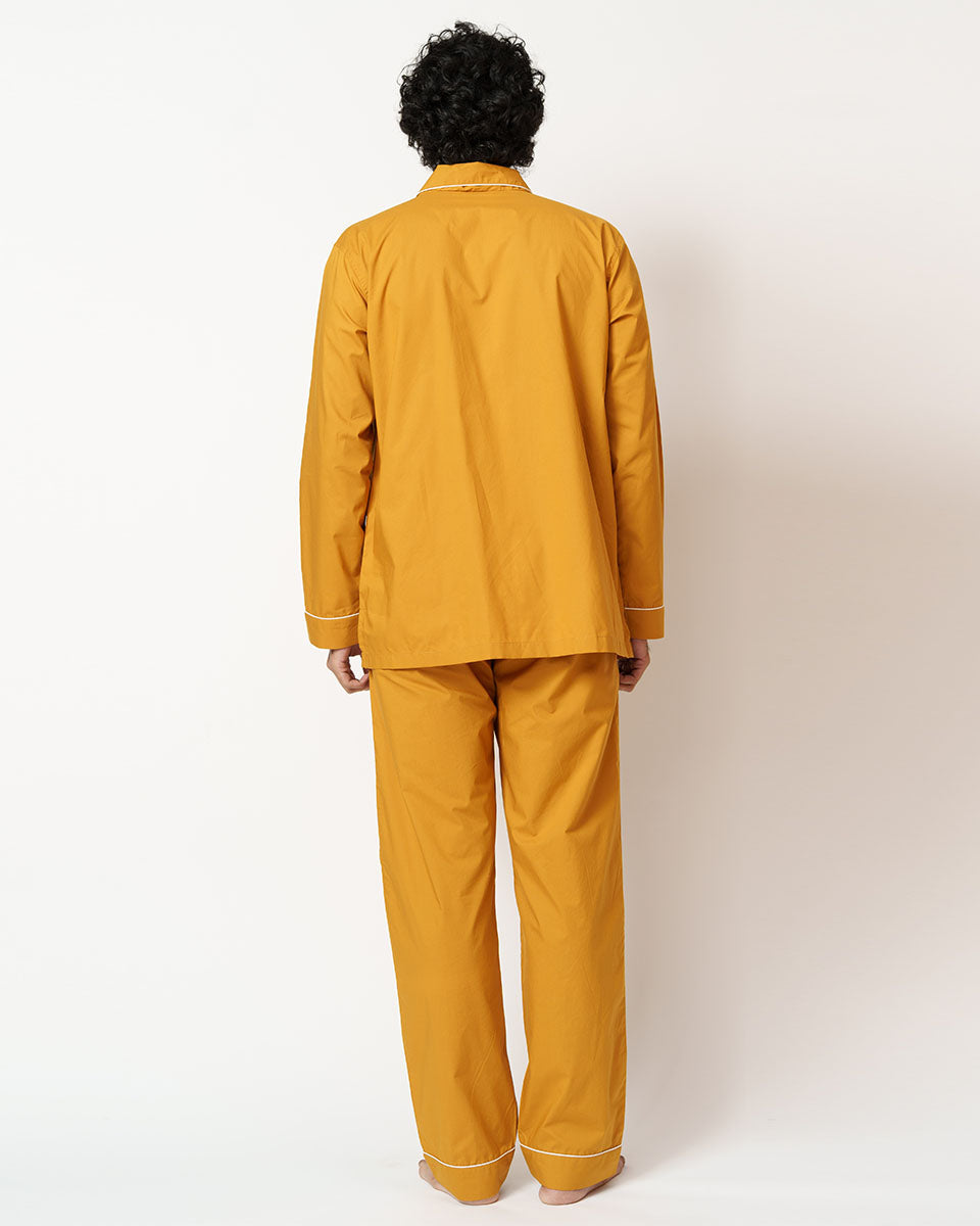 Cotton Notched Pyjama Set