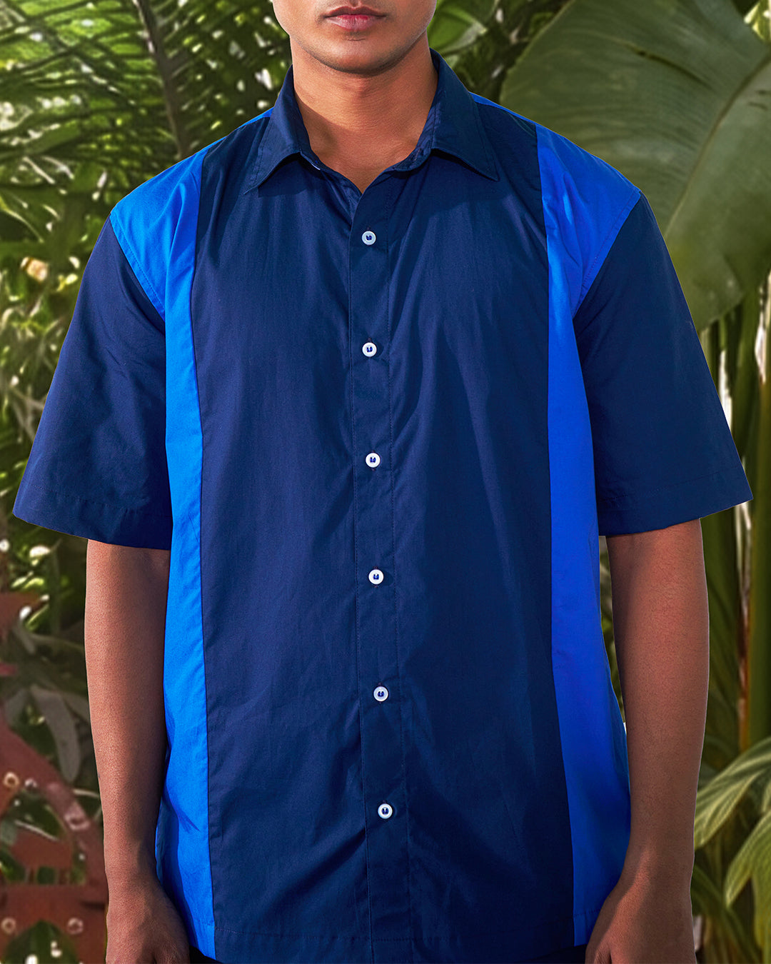 Evening Blues - Everyday Easy Set <br> Men's Cotton Shorts Set