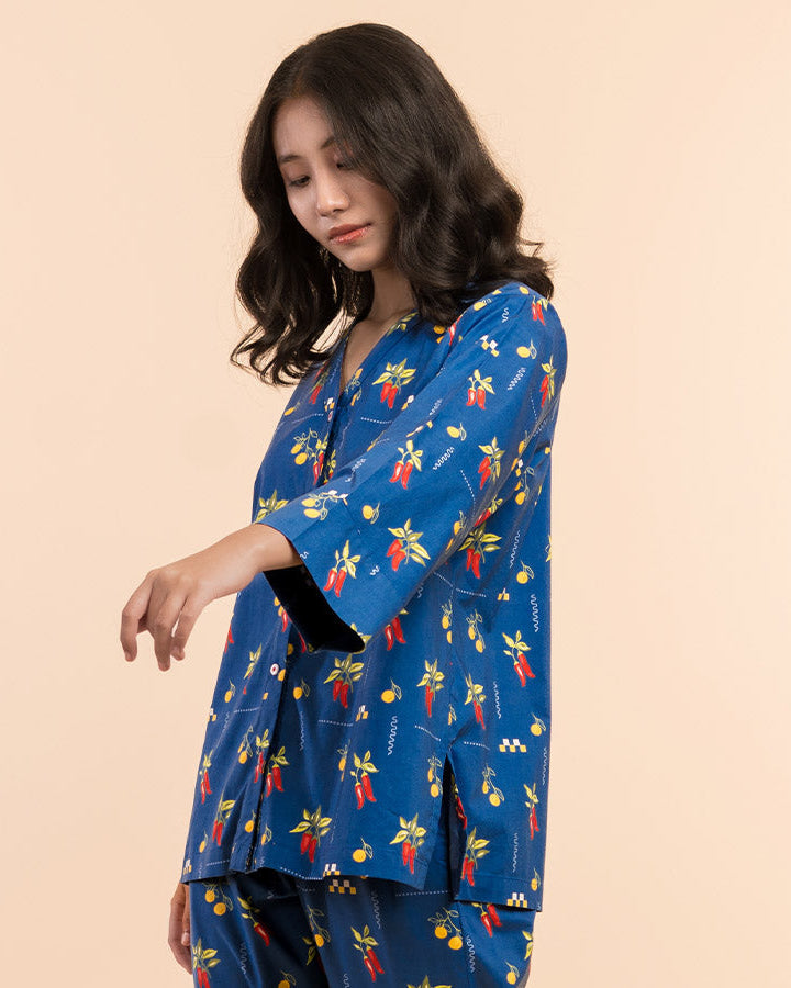 Spice Trail Cotton Relaxed Pyjama Set