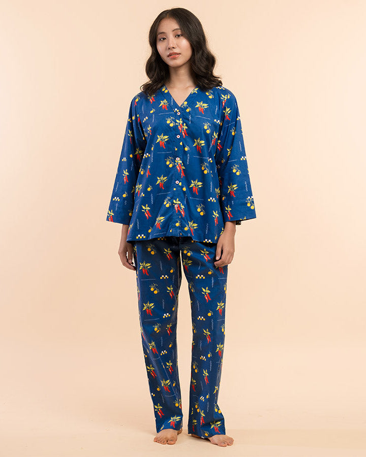 Spice Trail Cotton Relaxed Pyjama Set