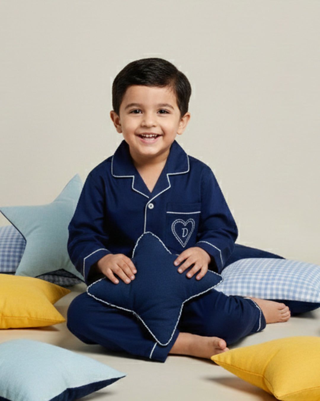 After Dark Cotton Notched Pyjama Set