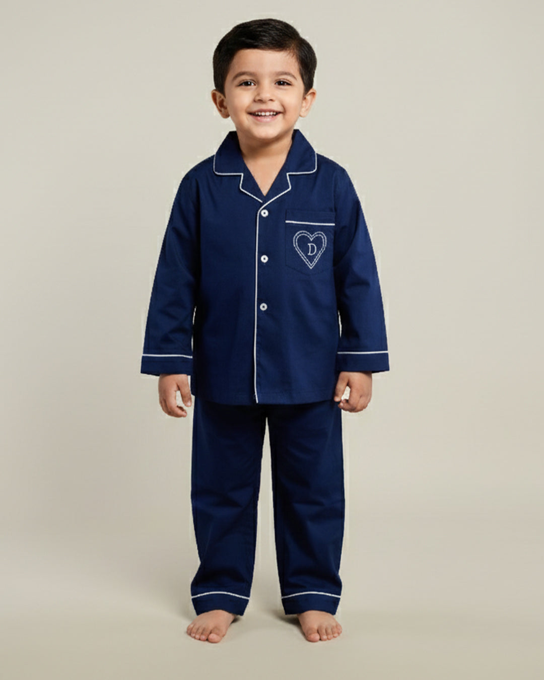 After Dark Cotton Notched Pyjama Set