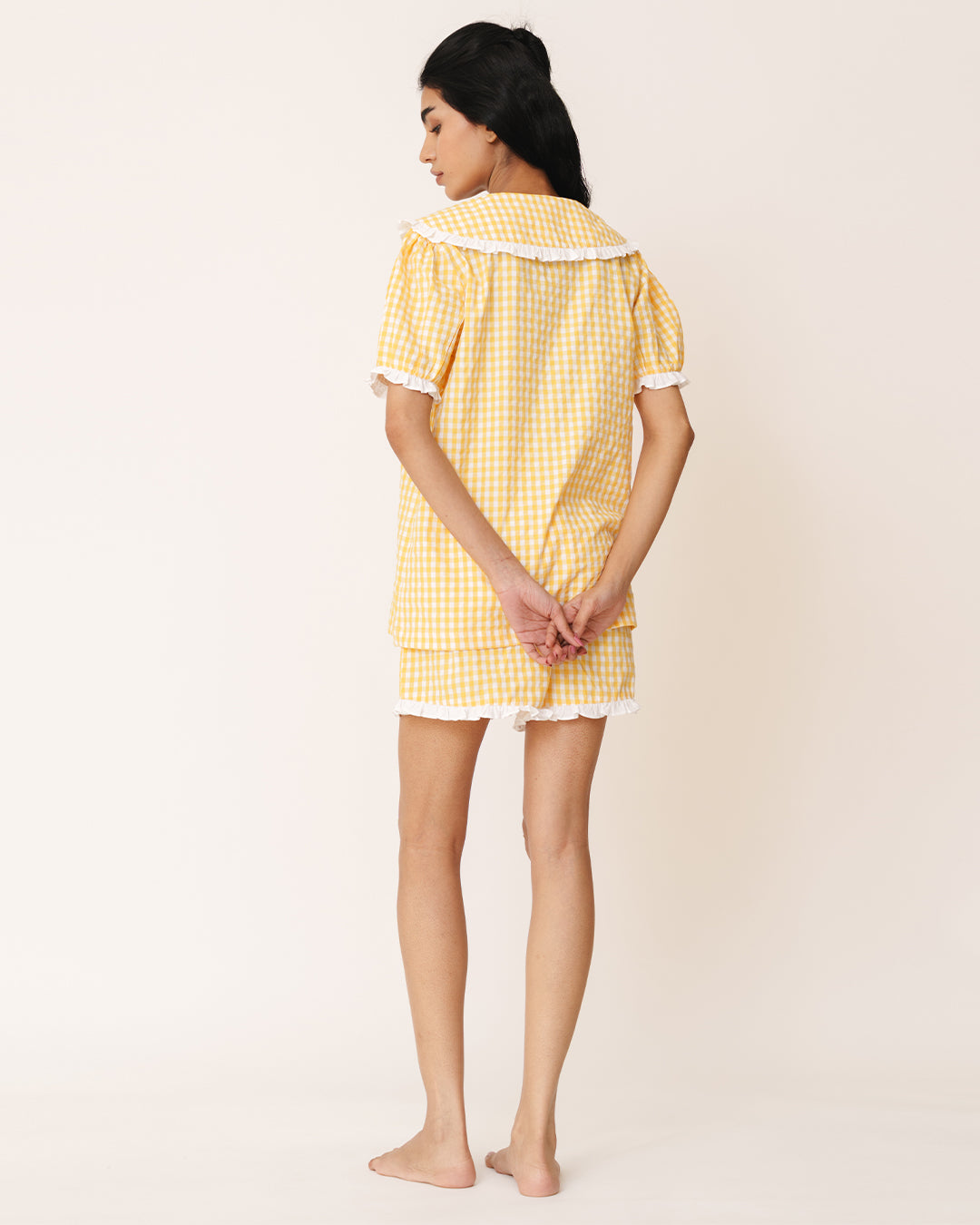 Sunwarm - Picnic Set <br> Women’s Cotton Gingham Shorts Set