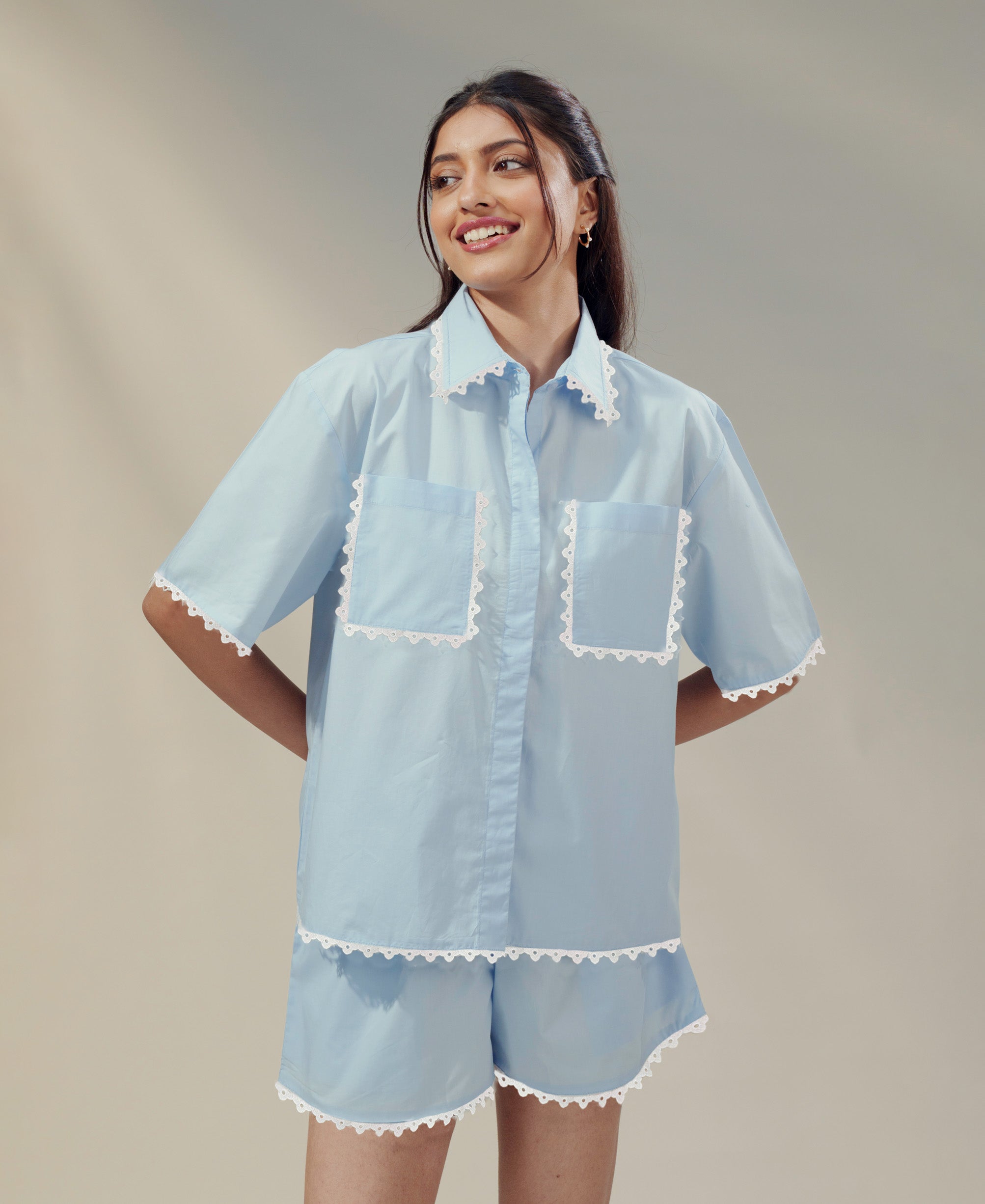 Aeris - Lace Shorts Set