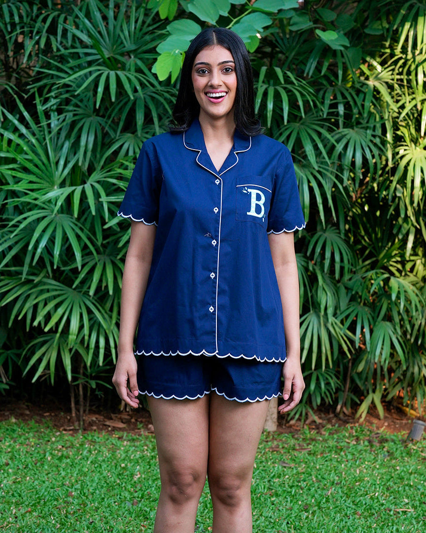 Blue Bell Scalloped Shorts Set
