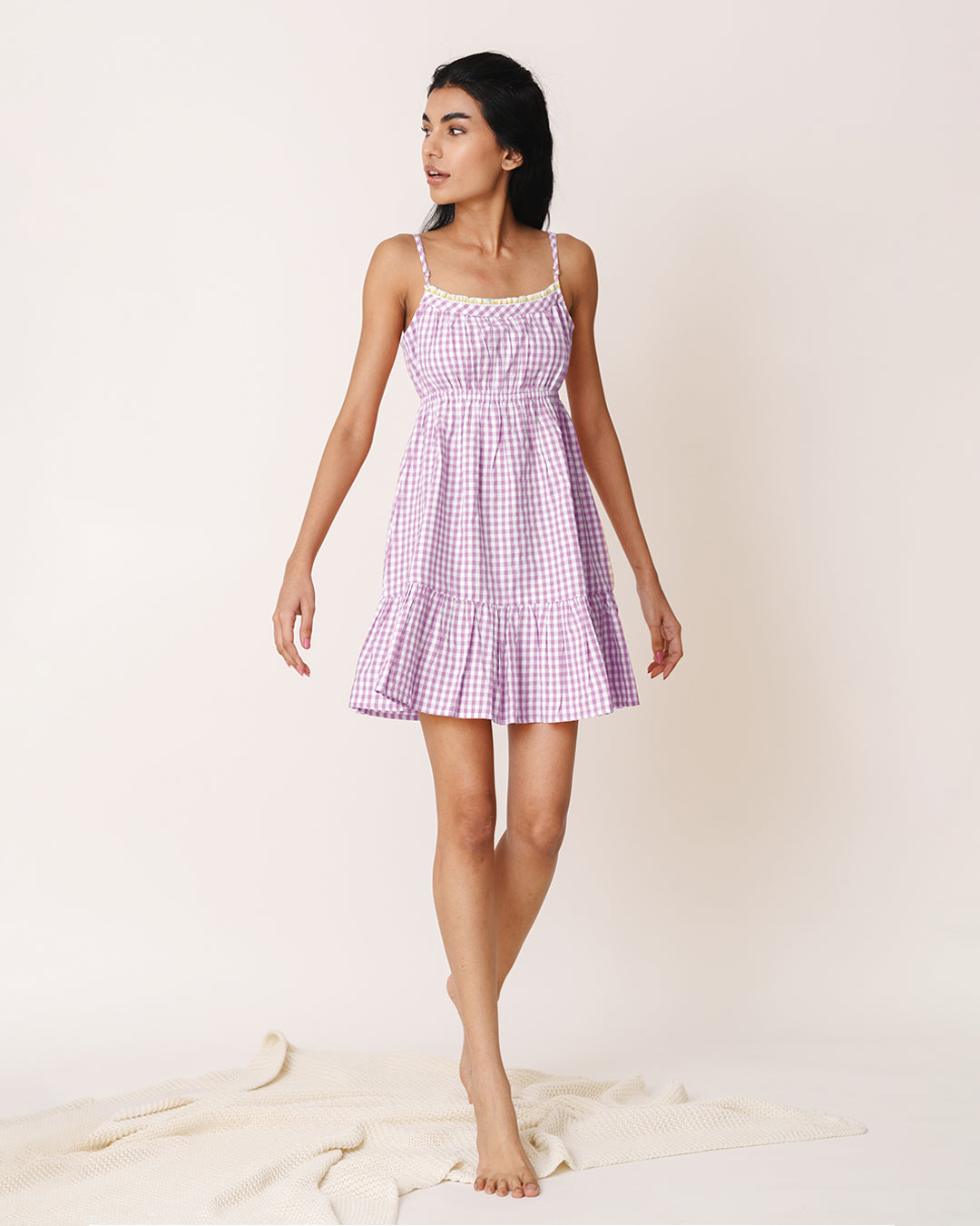 Amber - Sway Sleep Dress <br> Women’s Cotton Gingham Sleep Dress