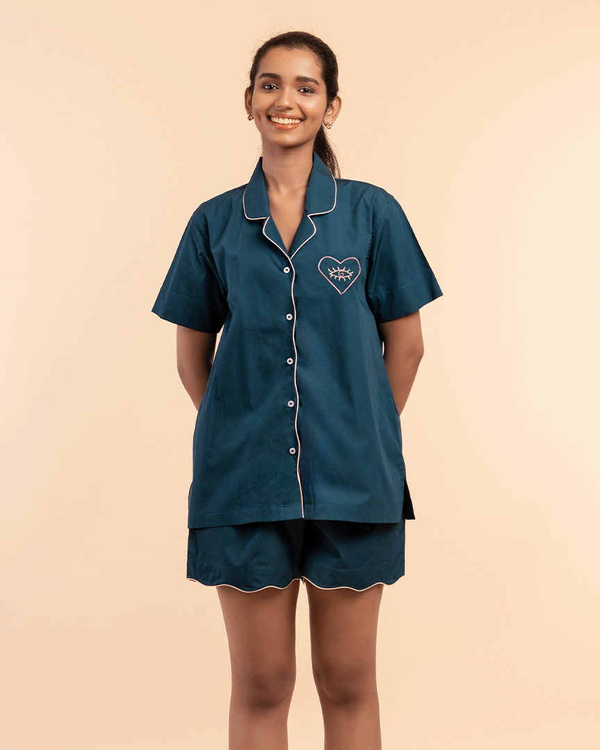 Deep Current Curvy Shorts Set