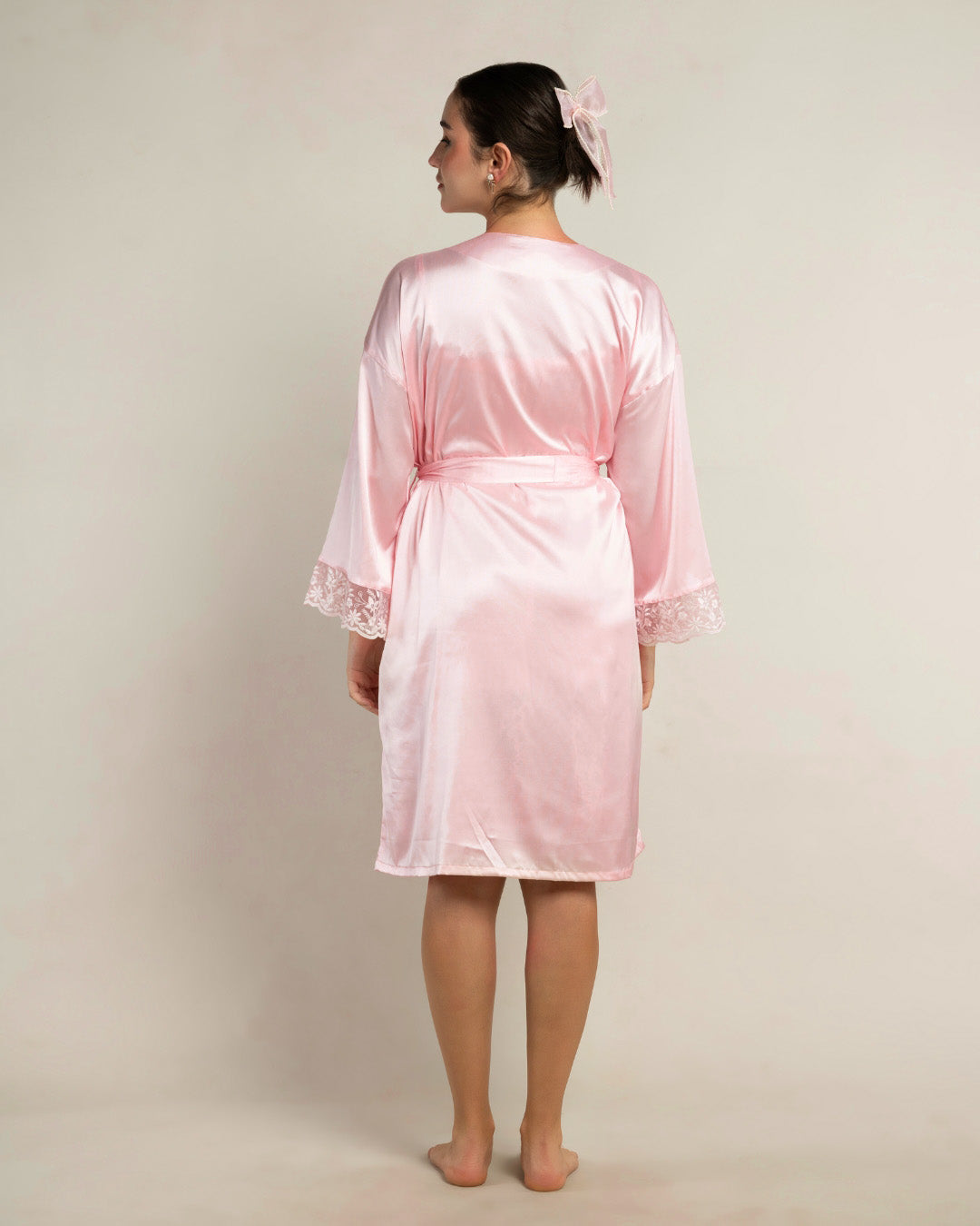 Rosé Satin Belle Robe