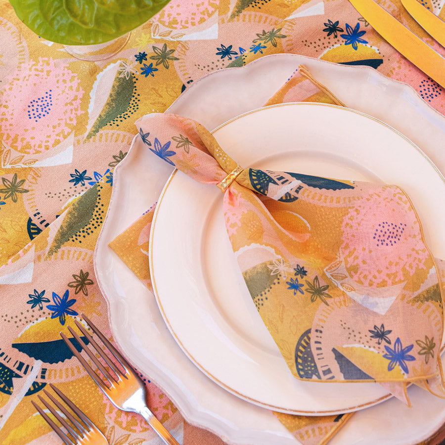 Dahlia Dinner Napkin : Set of 4