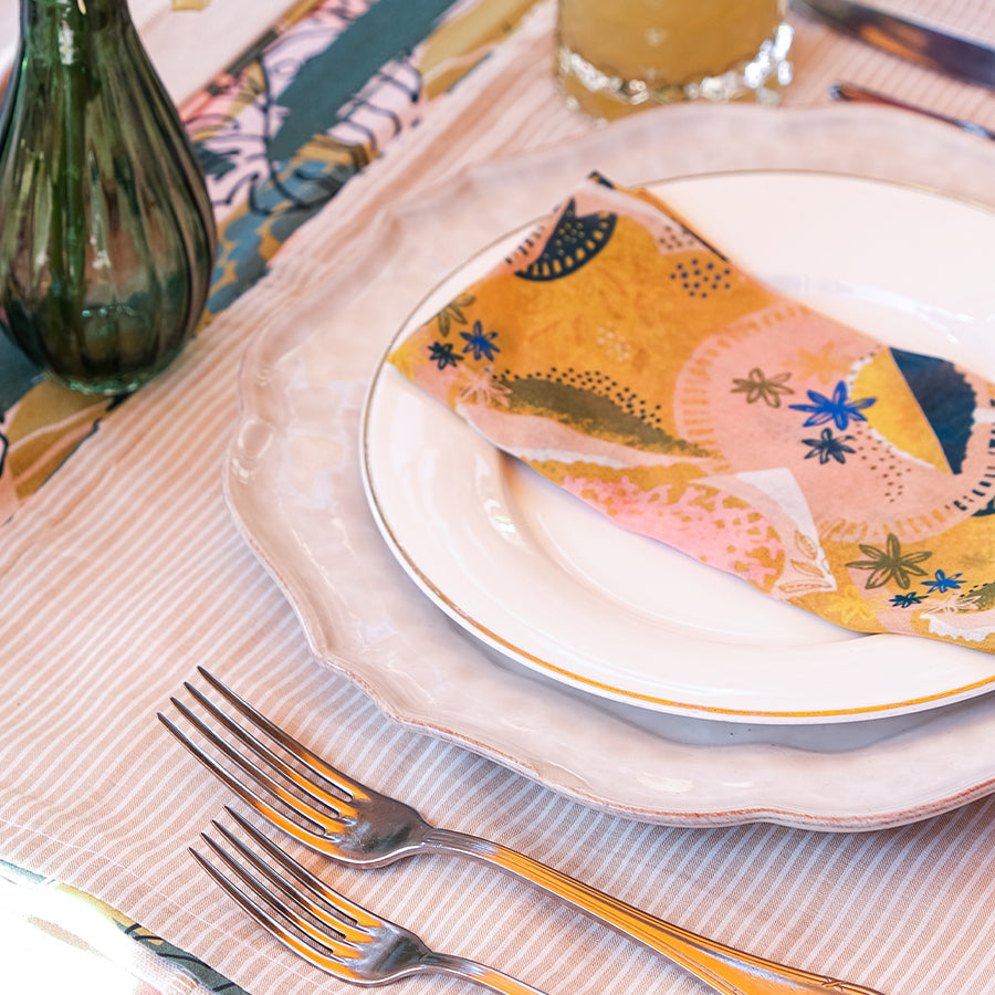 Dahlia Dinner Napkin : Set of 4