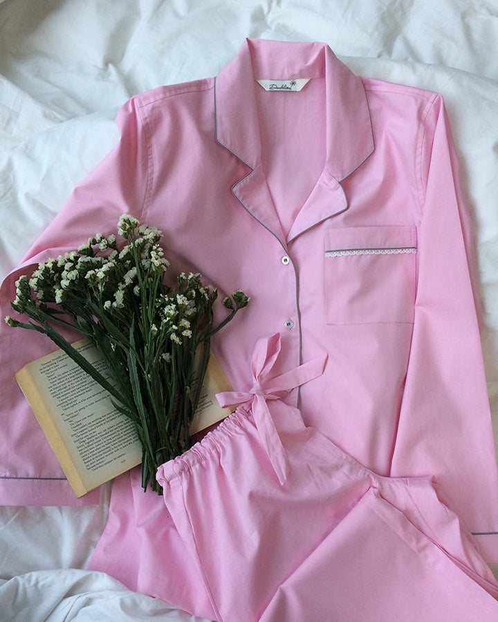 Everyday Set<br>Women’s Cotton Notch Collar Pajama Set