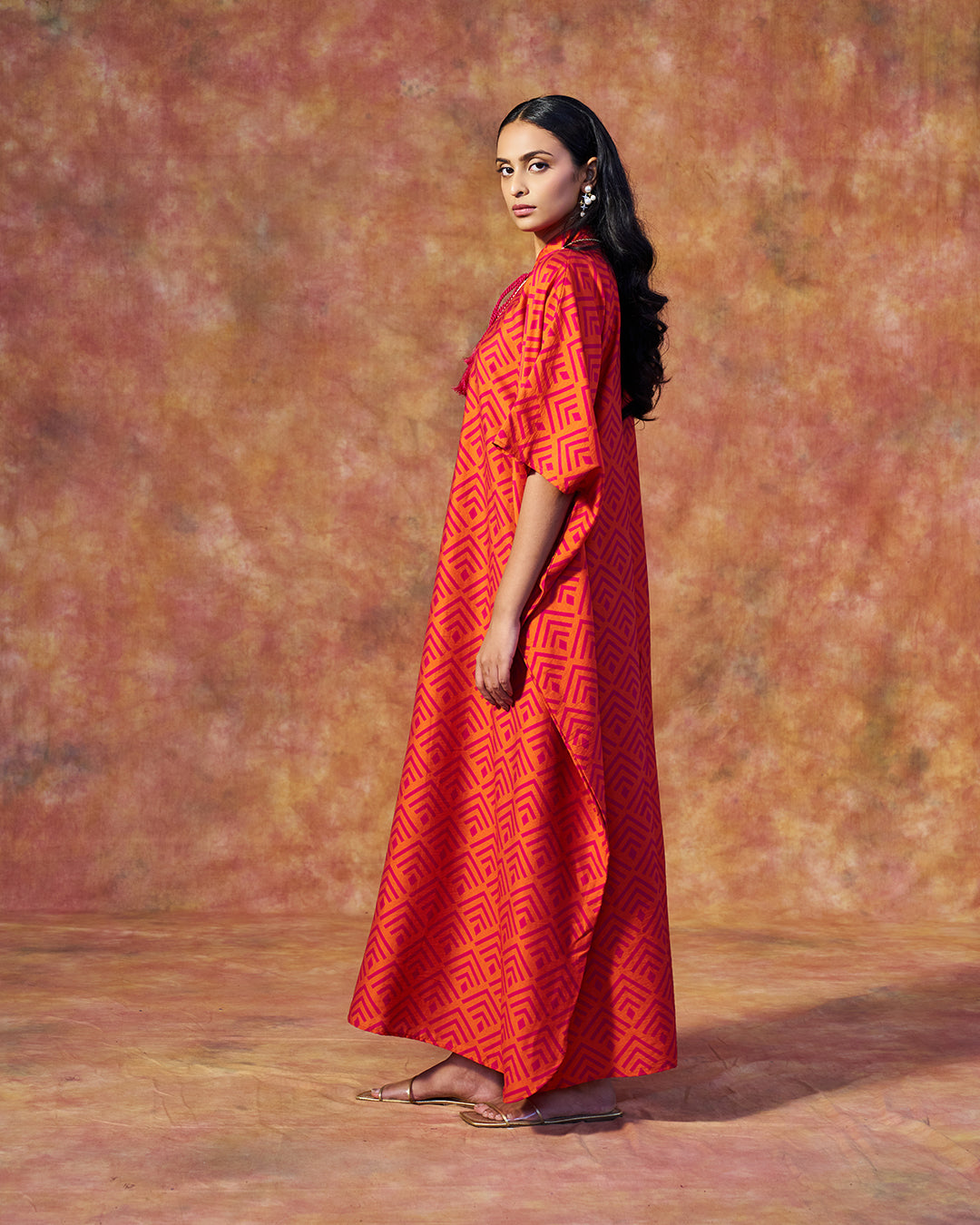 Serene Kaftan <br> Kaftan with Tassel Neckline