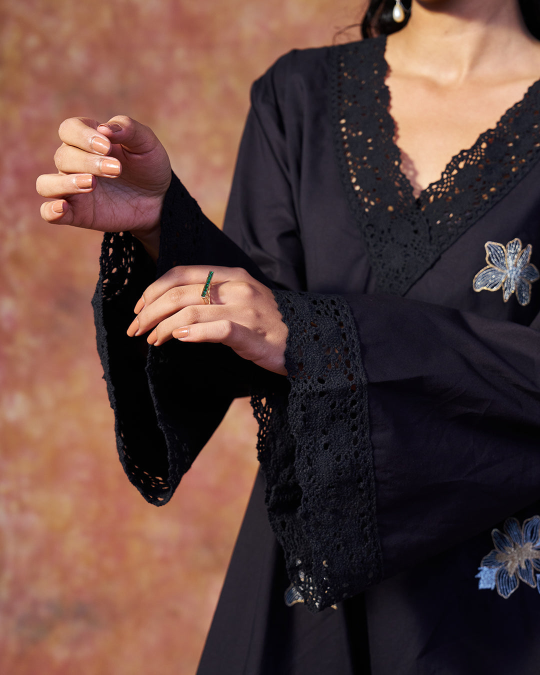 Bloom Kaftan <br> A-line Embroidered Kaftan