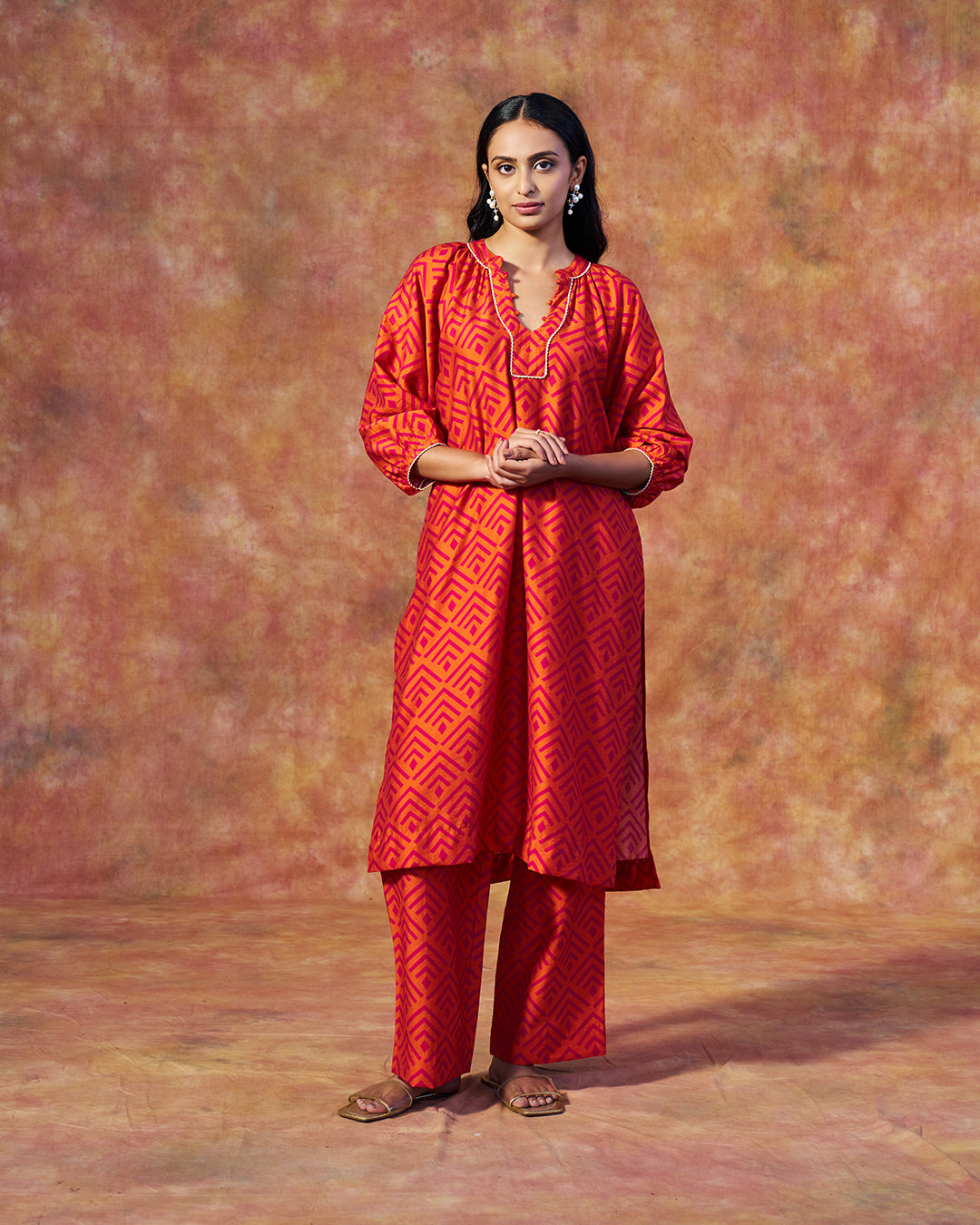 Ayla Set <br> Gathered Tunic Set