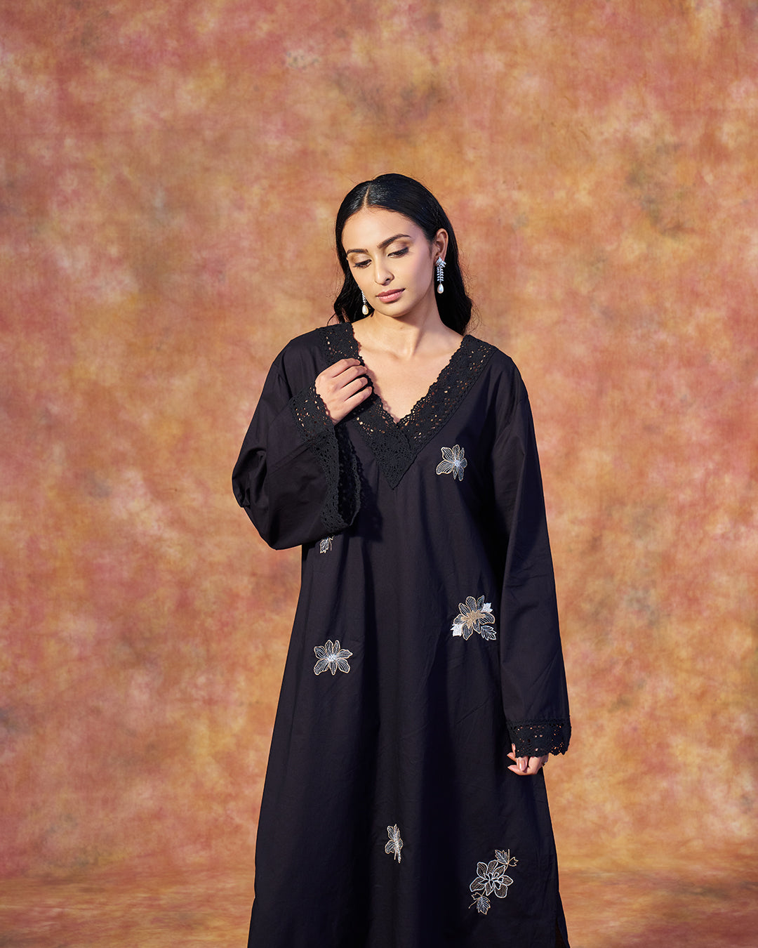 Bloom Kaftan <br> A-line Embroidered Kaftan