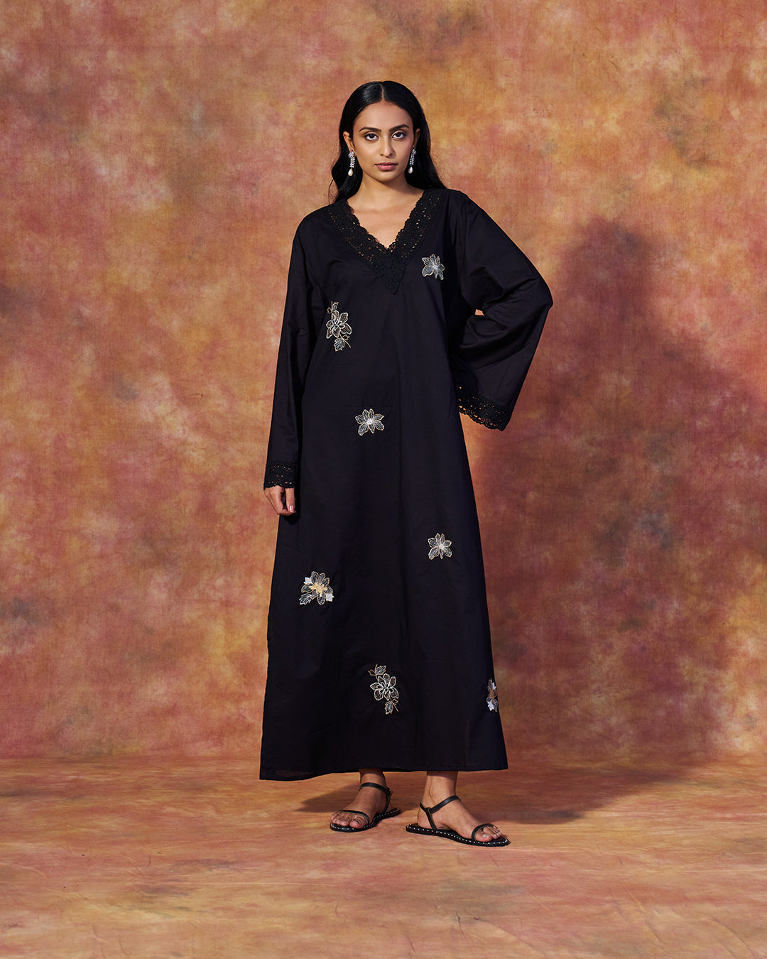 Bloom Kaftan <br> A-line Embroidered Kaftan