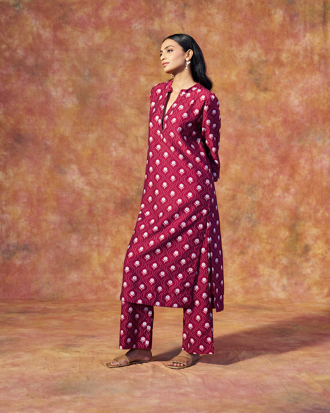 Ziya Set <br> Women's Long Tunic Set with Straight Pants