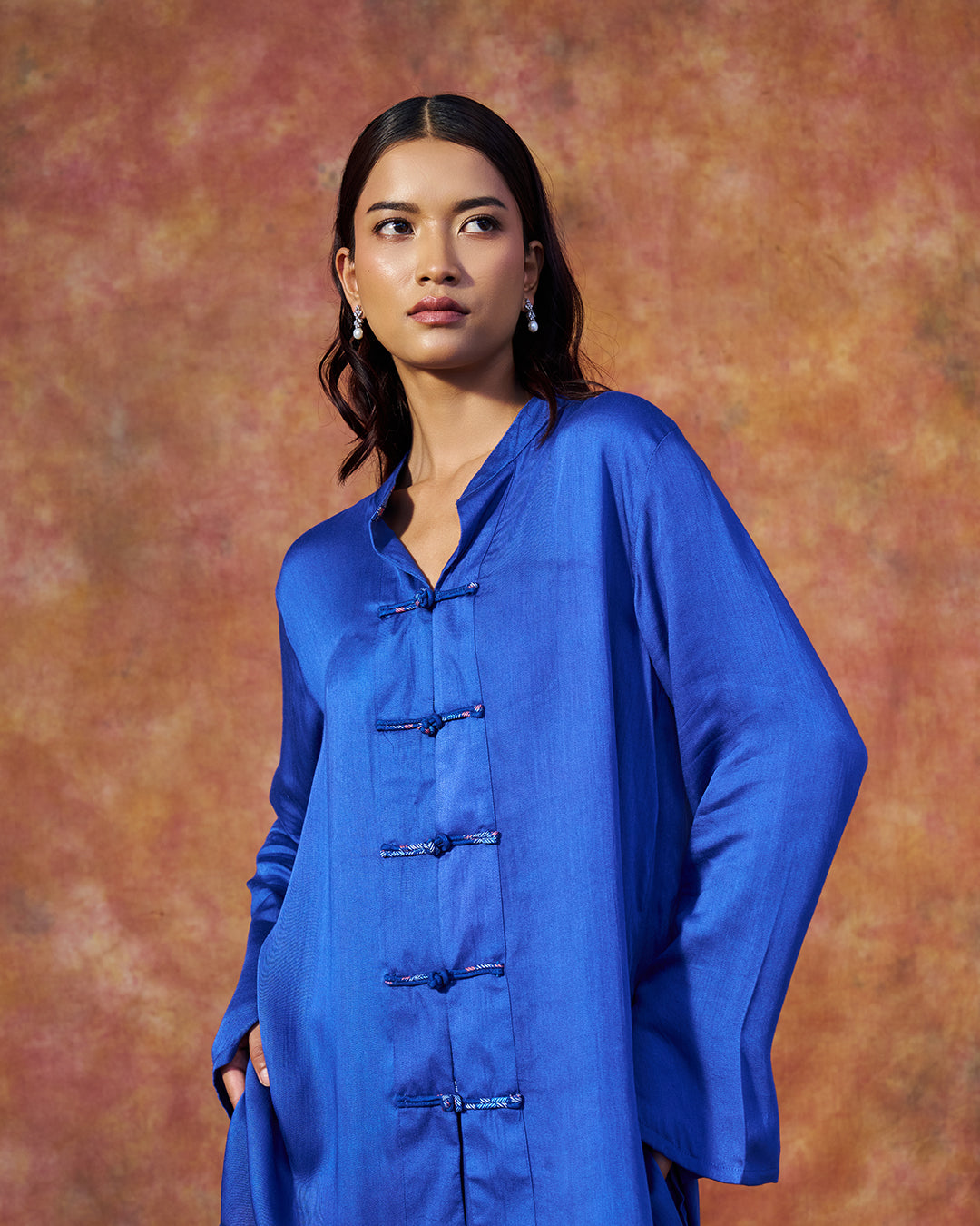 Verse Set <br>  Mandarin Collar Co-ord Set
