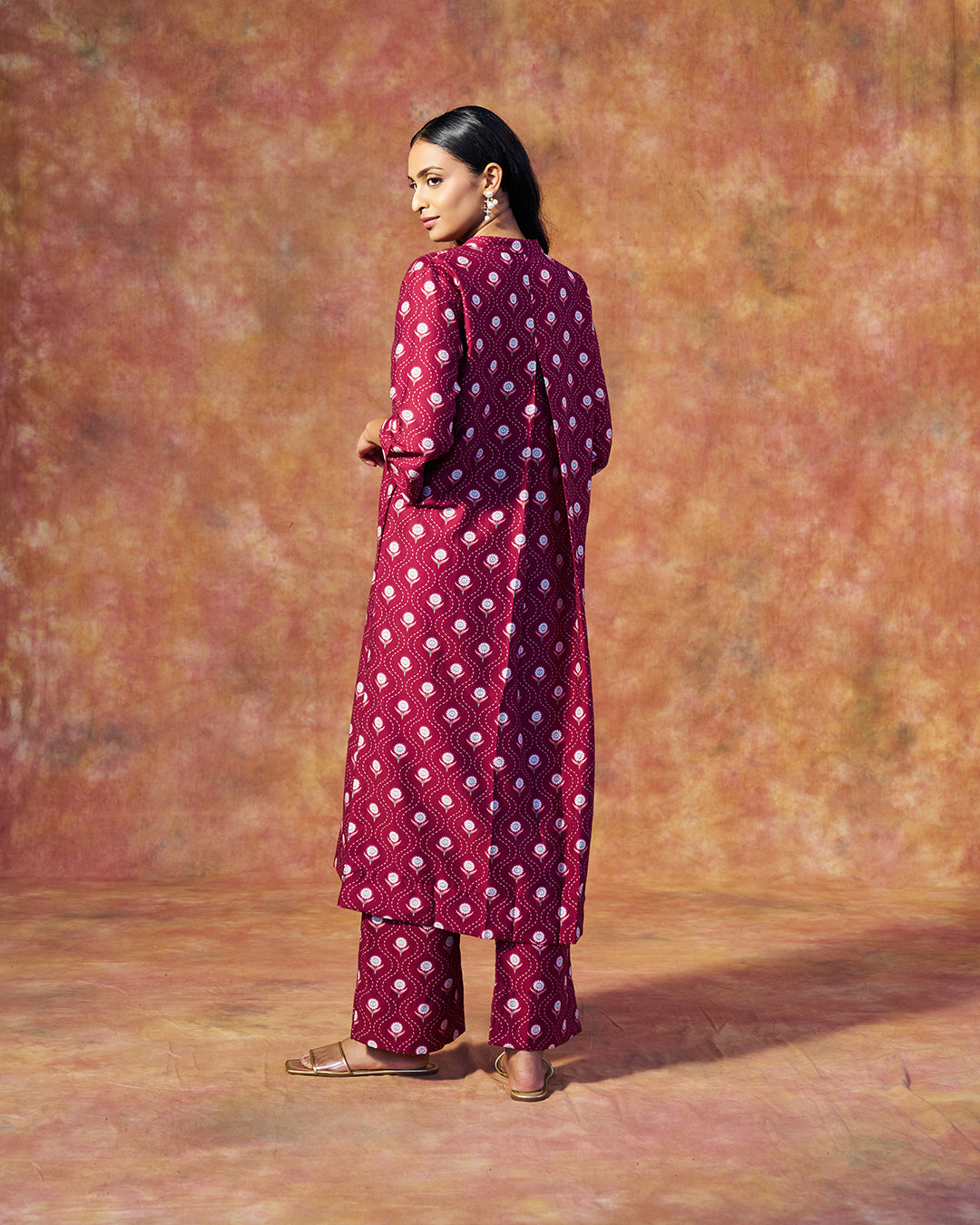 Ziya Set <br> Women's Long Tunic Set with Straight Pants