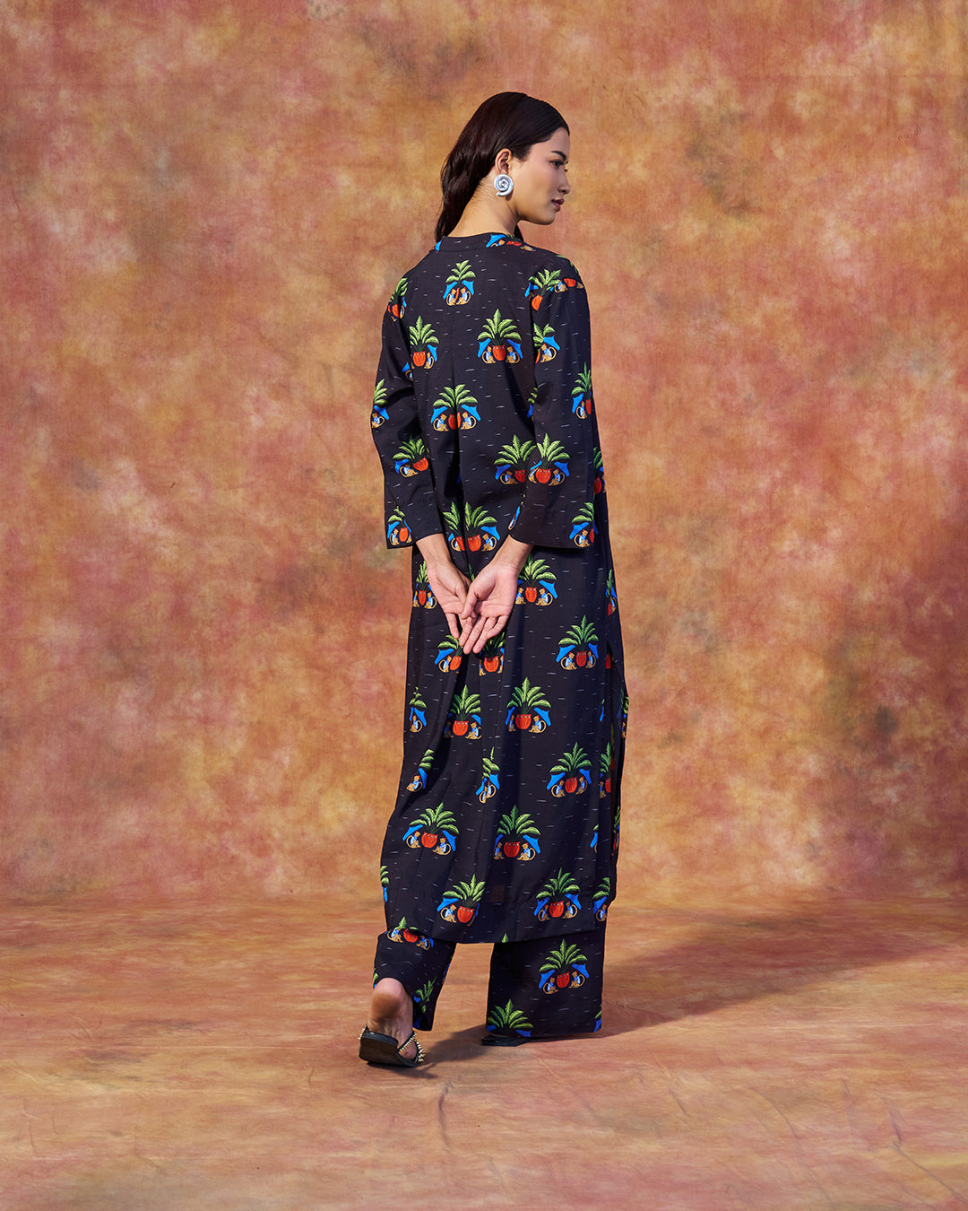 Ziya Set <br> Women's Long Tunic Set with Straight Pants
