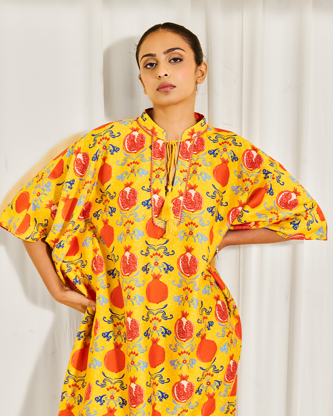 Serene Kaftan <br> Kaftan with Tassel Neckline