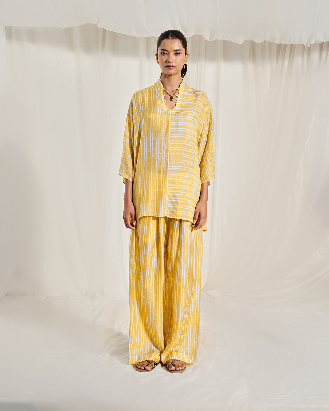 Golden Weave - Sway Set <br> Women's Striped Tunic Set