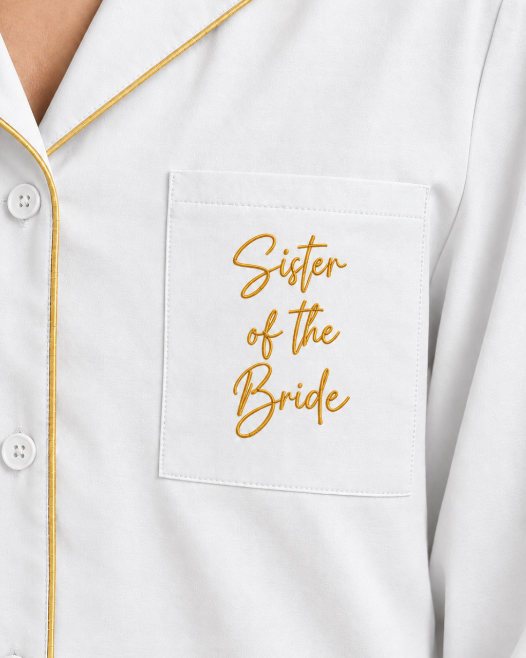 Bride Tribe Siesta Embroidered - Everyday Set <br> Women Cotton Notched Pajama Set