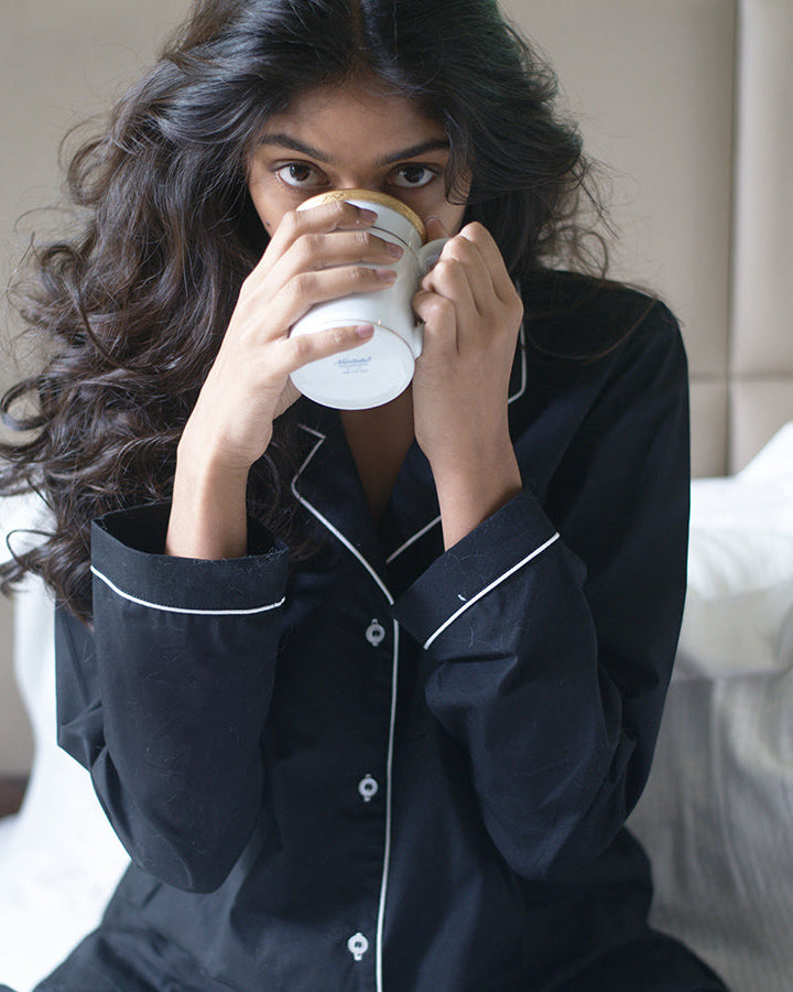 Everyday Set<br>Women’s Cotton Notch Collar Pajama Set