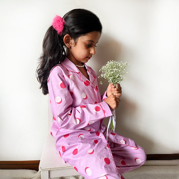 Poppins Cotton Notched Pyjama