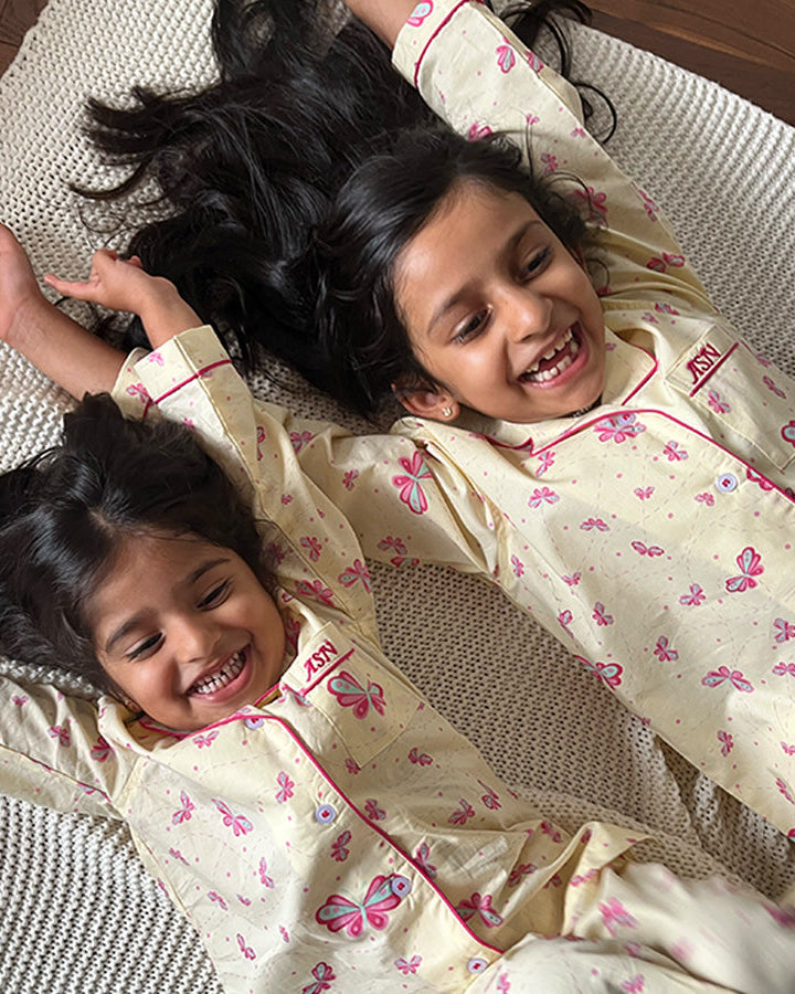 Butterfly - Everyday Set <br> Kids Cotton Notched Pajama Set