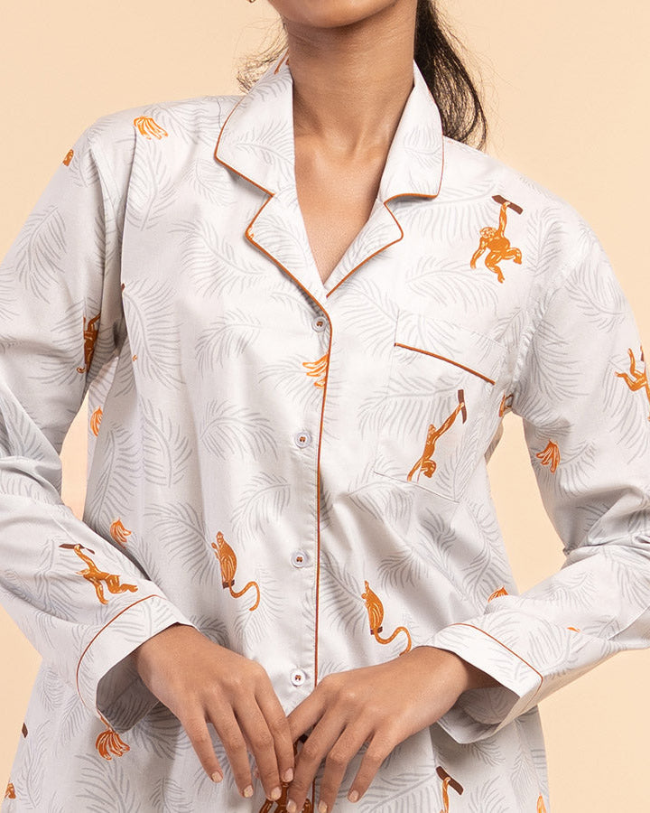 Banana Bandits - Everyday Set<br>Women’s Cotton Notch Collar Pajama Set