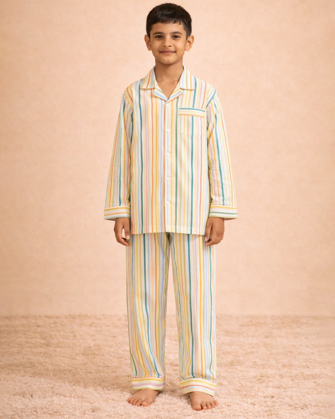 Boardwalk - Everyday Set <br> Kids Cotton Notched Pajama Set