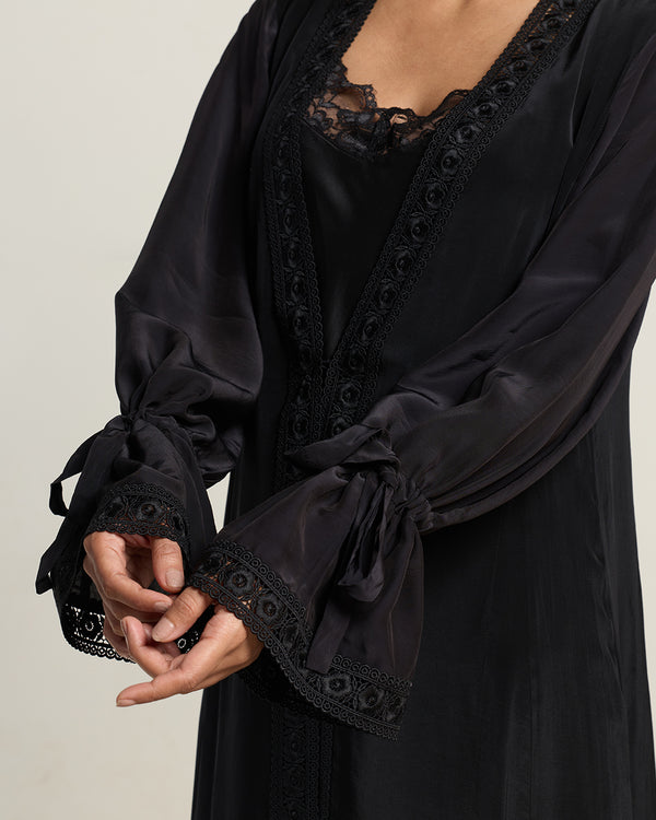 Ebony Crepe Cover up