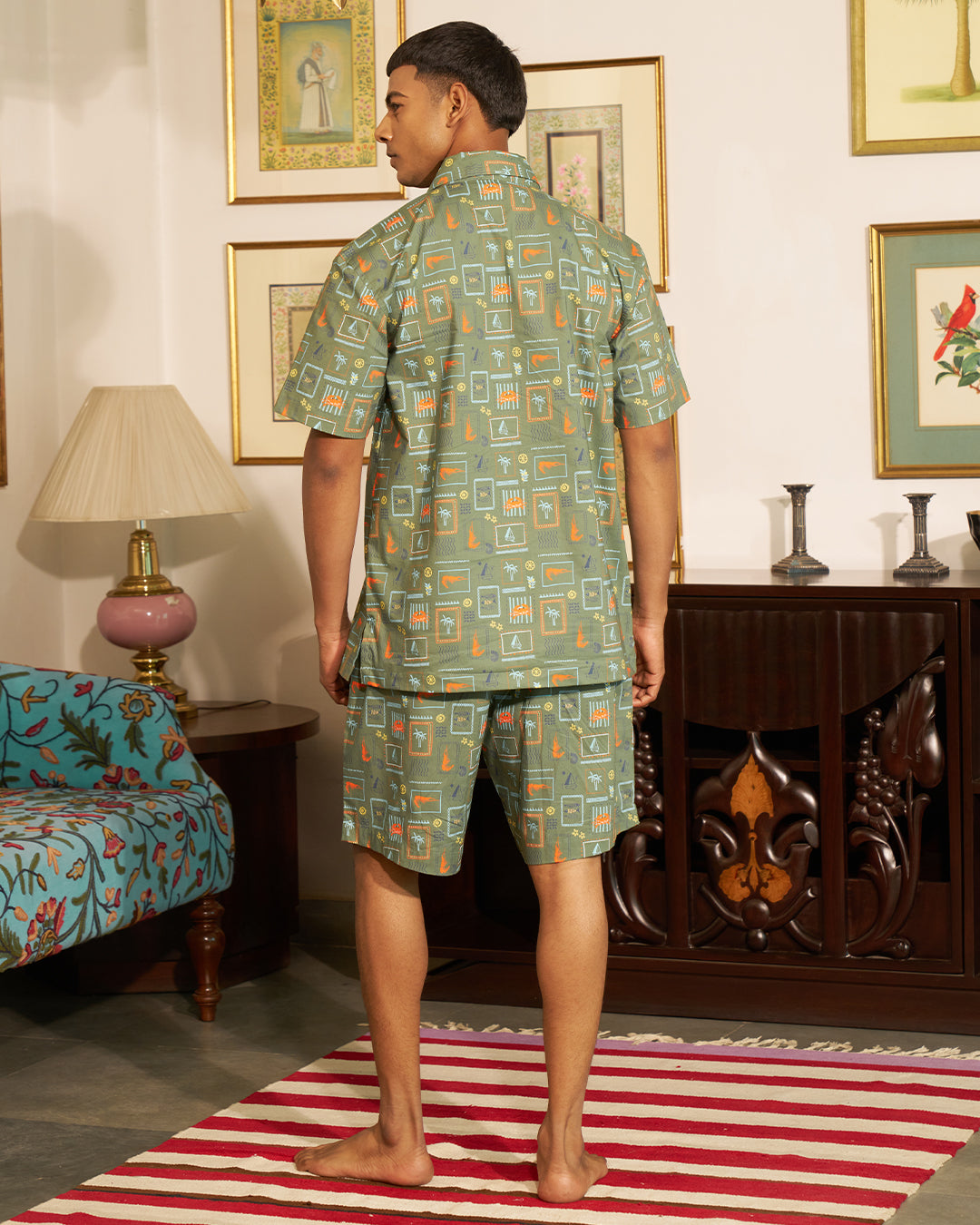Coastal Cards - Everyday Easy Set<br>Men's Cotton Notch Shorts Set